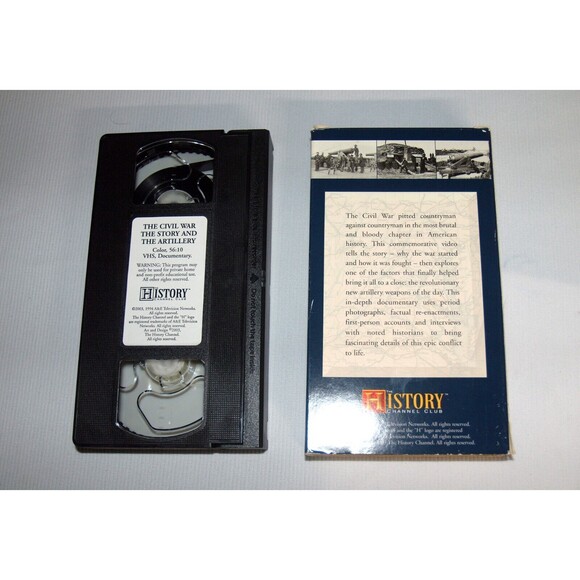 The Civil War The Story And The Artillery (VHS, 1994/2003) History Channel Club - Picture 2 of 2